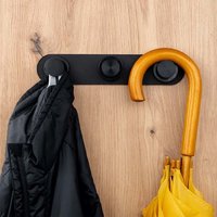 Silwy coat rack/rail Spotlight 25 cm including magnetic hooks