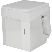 BioTioo 2.0 RL-M Trockentrenntoilette mit vollautomatischem Motor 12V / 24V / manuellem R&uuml;hrwerk / L&uuml;fter wei&szlig;