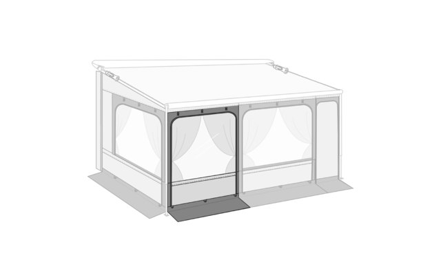 Parete frontale di ricambio Fiamma Front Panel Light per verande Caravan Store XL 190 cm
