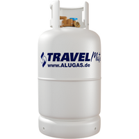 Bouteille de gaz Alugas TravelMate avec 80% de multivannes 27,2 litres non remplie