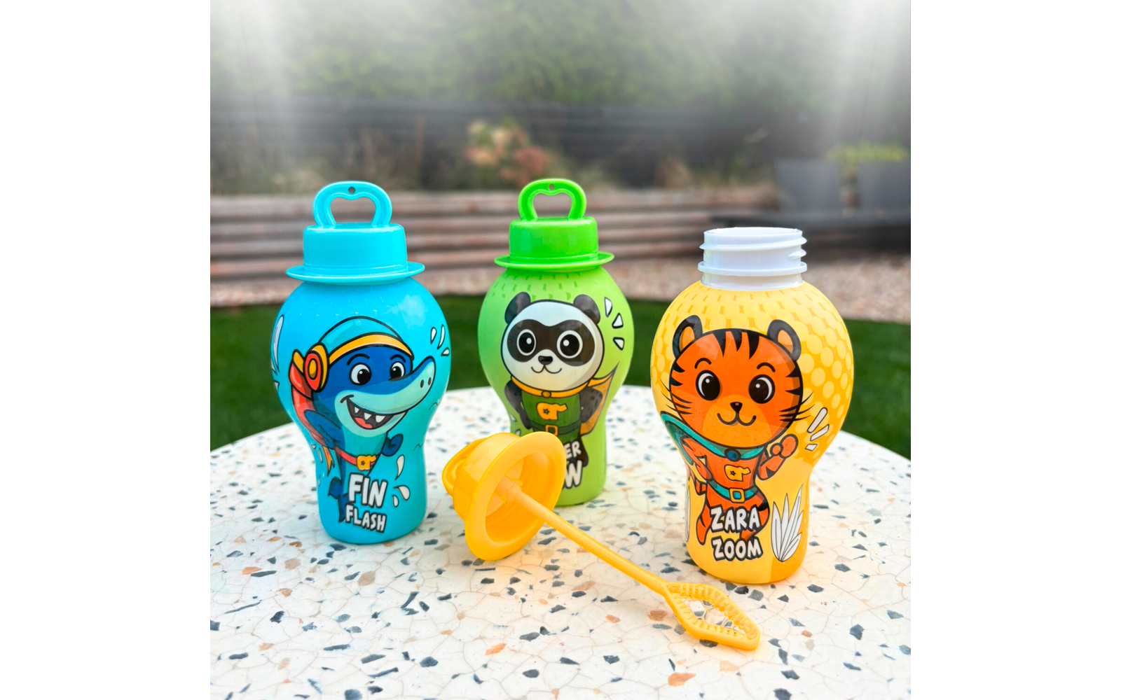 Product afbeelding alldoro Hero Animal Seifenblasen auslaufsicher 30 ml farblich sortiert 1