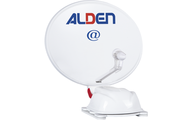 Alden AS2@ 60 HD Système satellite entièrement automatique Blanc, y compris antenne LTE et A.I.O. Smart TV avec récepteur intégré et commande d'antenne 19 pouces