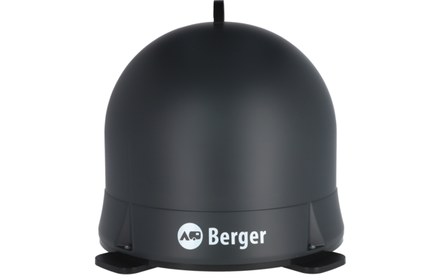 Schwarzes, kugelförmiges Gerät mit Kabel und Aufschrift 'Berger'