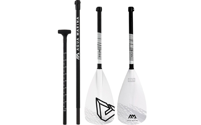 Aqua Marina Solid adjustable fiberglass paddle black / white