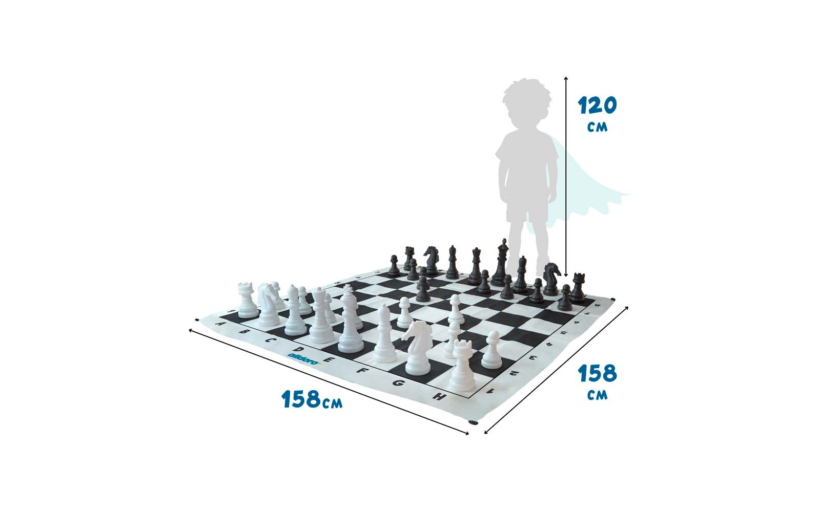 Produktbild alldoro XXL Schachspiel 158 x 158 cm 1