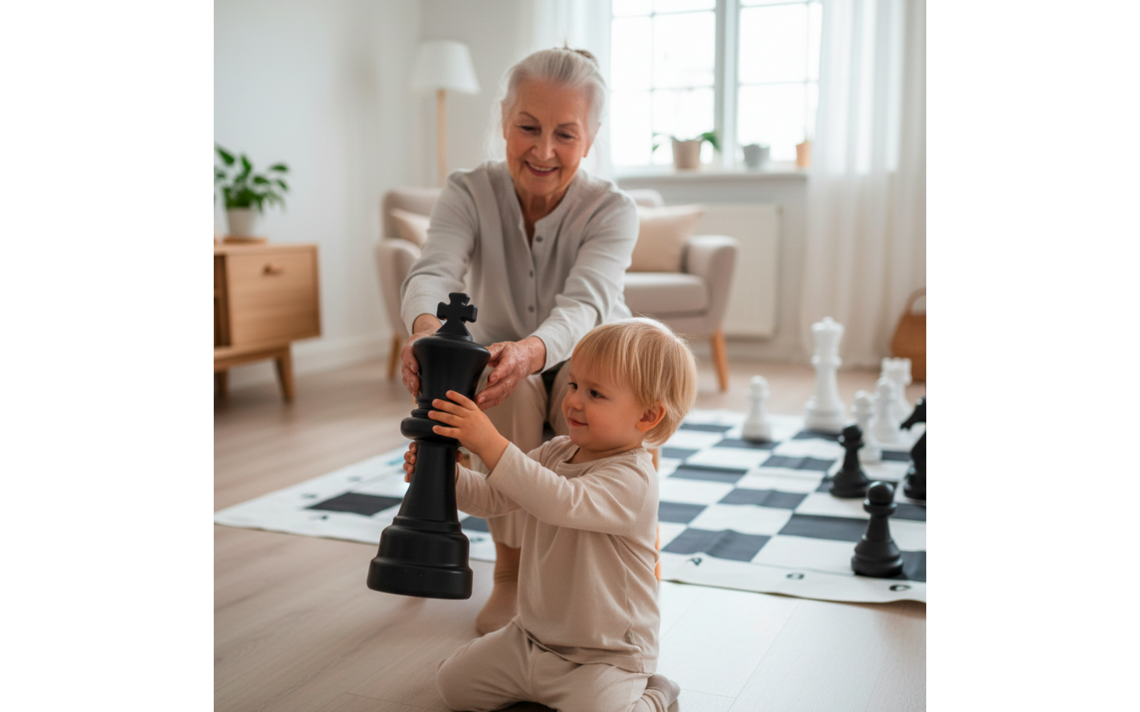 Produktbild alldoro XXL Schachspiel 158 x 158 cm 1