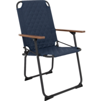 Sedia da campeggio Bo-Camp Jefferson M Industrial con braccioli in bamb&ugrave; blu