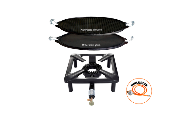 All Grill stool cooker set with cast iron pan 35 cm small