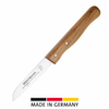 Kleines Messer mit Holzgriff (drei Nieten) und Metallklinge mit Schriftzug 'WESTMARK', darunter schwarze, rote und goldene Balken und Schrift 'MADE IN GERMANY' auf weißem Hintergrund