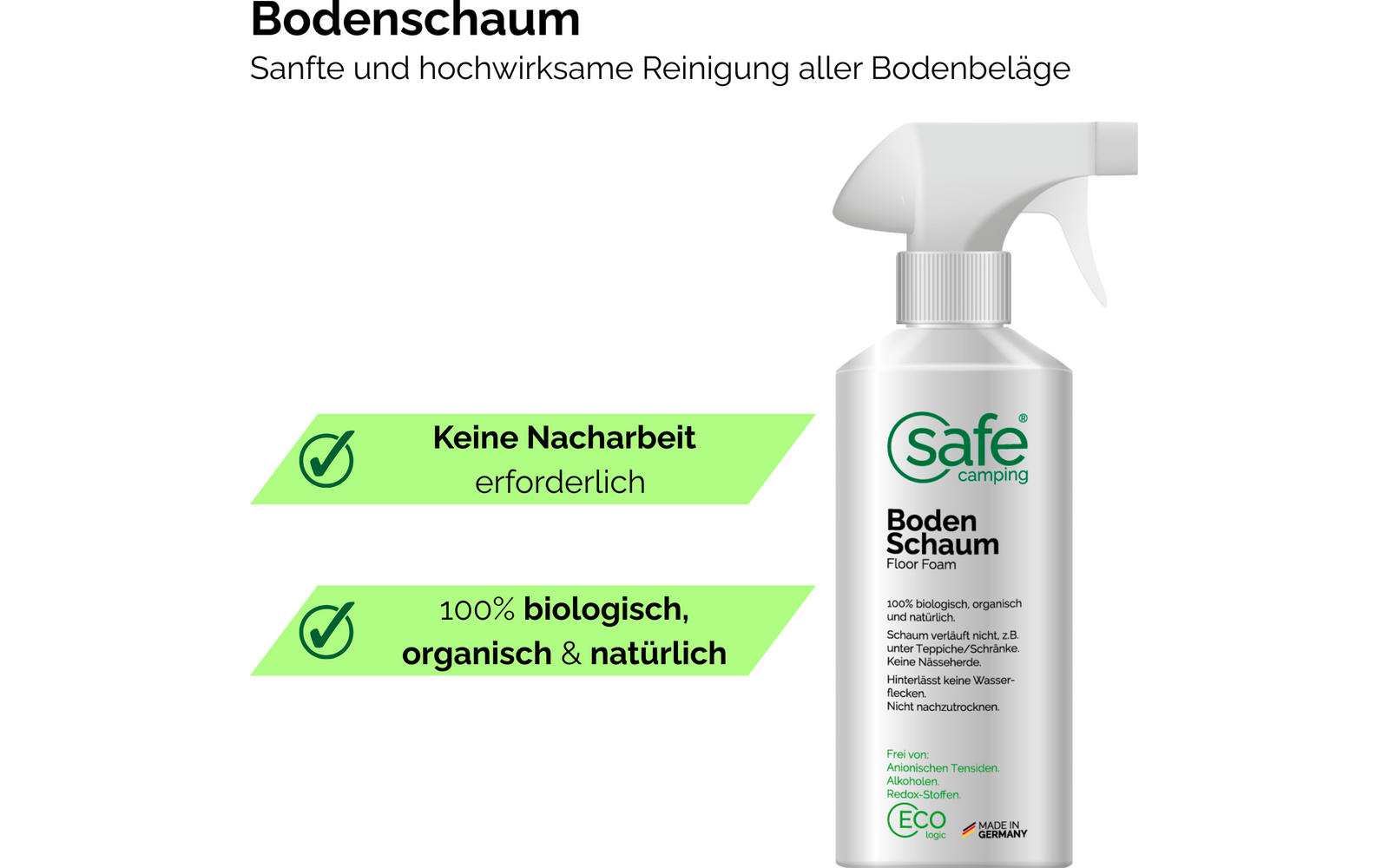 Produktbild Safe Camping Bodenschaum Bodenreiniger 1