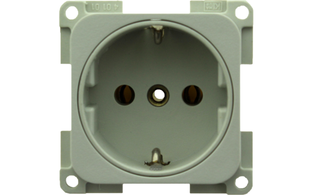  Inprojal system 10.000 grounding plug SCHUKO socket outlet gray