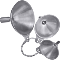 Westmark funnel set 3 pieces stainless steel