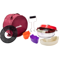 Omnia Campingbackofen KIT 2 mit Backblech / Tasche / Silikonformen / Tragegriff