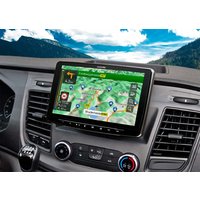 Navigationssystem mit 9-Zoll Touchscreen f&uuml;r Ford Transit Custom mit 1-DIN-Einbaugeh&auml;use, DAB+, Apple CarPlay und Android Auto Unterst&uuml;tzung und mehr