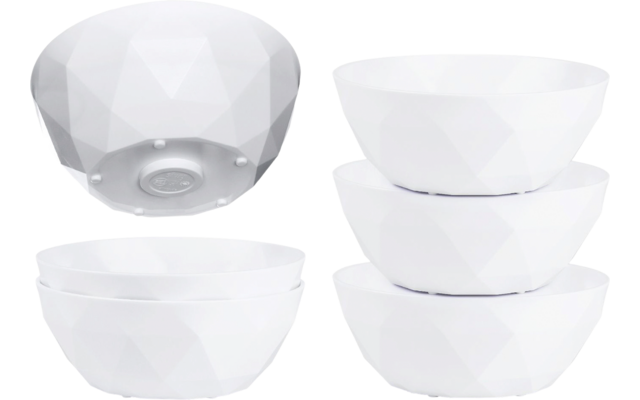 silwy® Magnet-Bowl Schüssel Set 6 Stück Weiß