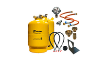 Gaslow LPG Doppelzylinder-Kit mit Einfüllstutzen und Stutzenhalterung 6 kg und 11 kg 