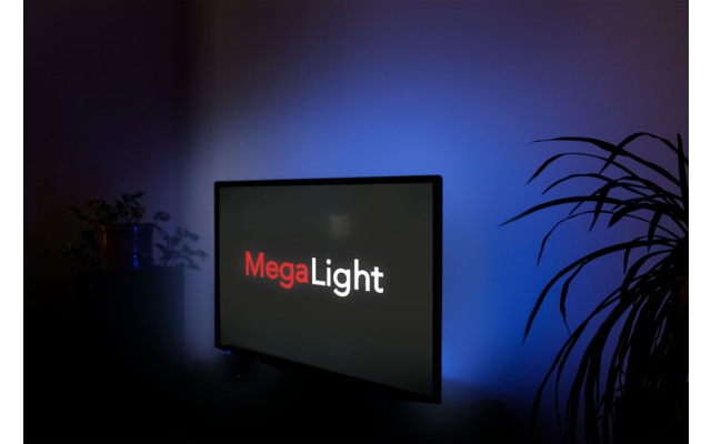 Megalight Strip DIM dimmbare LED Lichtleiste mit verschiedenen Farbmodi 2 Meter