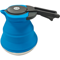 Berger opvouwbare waterketel van roestvrij staal, blauw, 1,5 l, opgevouwen slechts 6 cm hoog