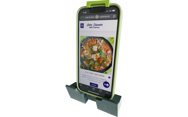 Produktbild Purvario Handy- und Tablet-Halter Ger&auml;tehalter verstellbare H&ouml;he 13 bis 19 cm 1