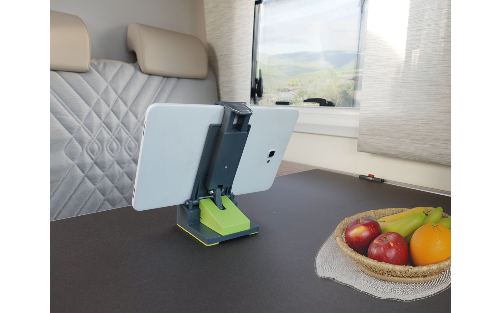 Produktbild Purvario Handy- und Tablet-Halter Ger&auml;tehalter verstellbare H&ouml;he 13 bis 19 cm 1