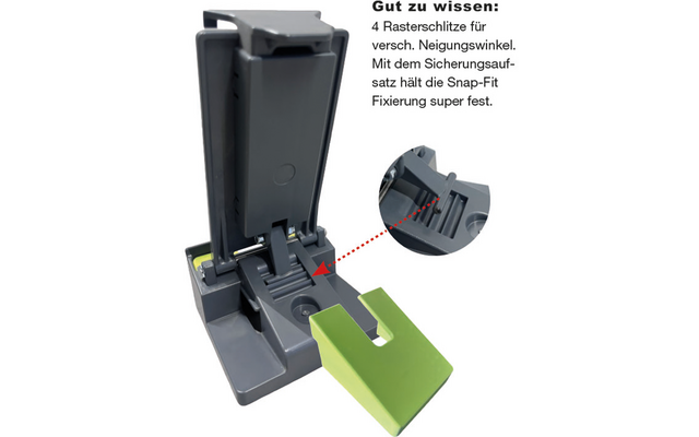 Produktbild Purvario Handy- und Tablet-Halter Ger&auml;tehalter verstellbare H&ouml;he 13 bis 19 cm 1