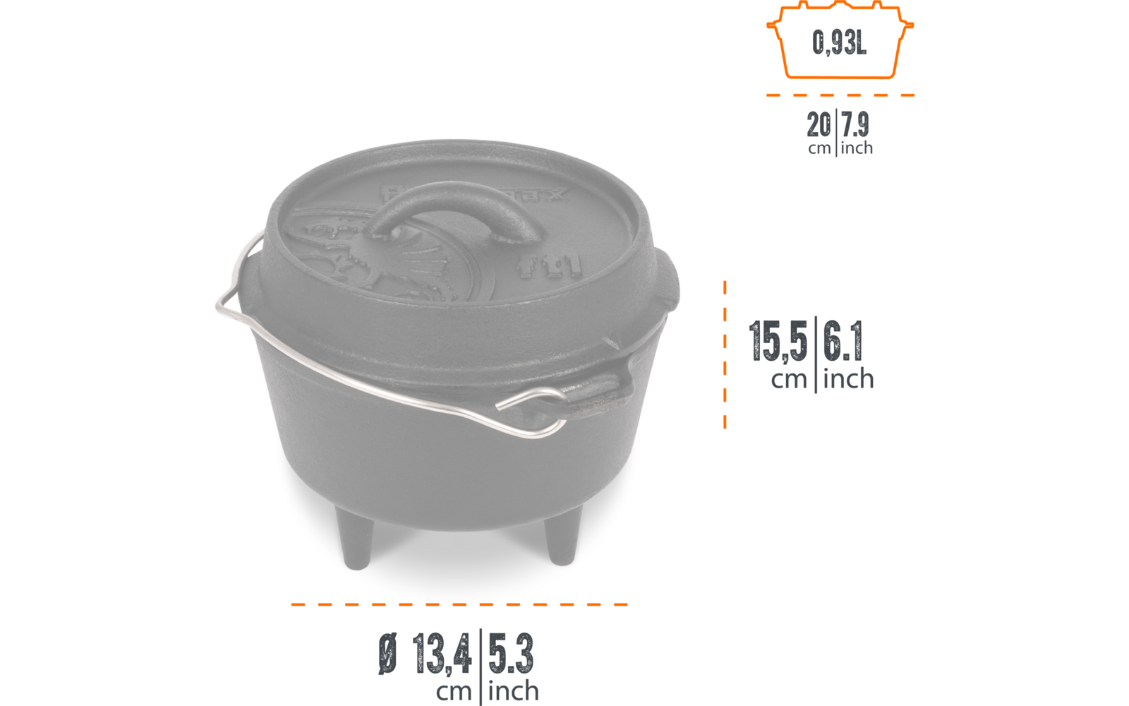 Produktbild Petromax Dutch Oven Gusseisen 1