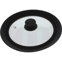 Berger DeepSmoke Glasdeckel mit Silikonrand Bratpfanne ⌀22/24/26