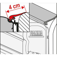 Fiamma Rain Guard Regendichtung f&uuml;r Fahrzeugwand und Markise Meterware Gr&ouml;&szlig;e M