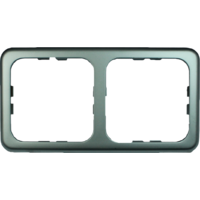 Cadre triple Standard brillant mat lisse vieil argent System 10.000 Inprojal