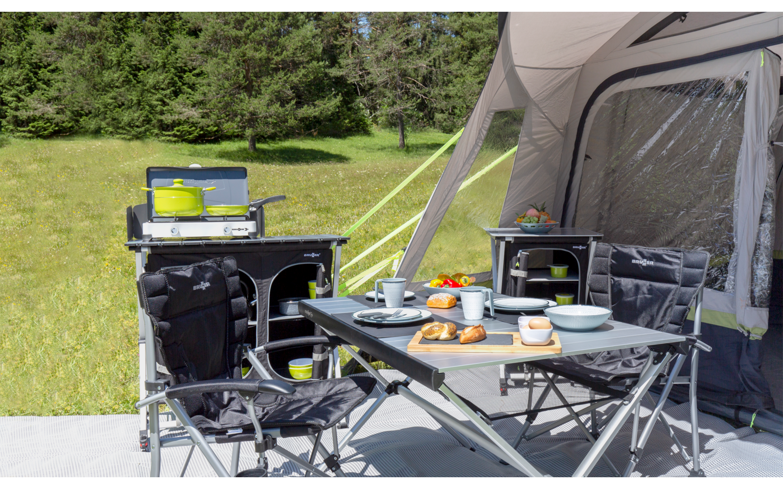 Produktbild Popote Juniper 8+1 Kochtopfset Aluminium stapelbar 1