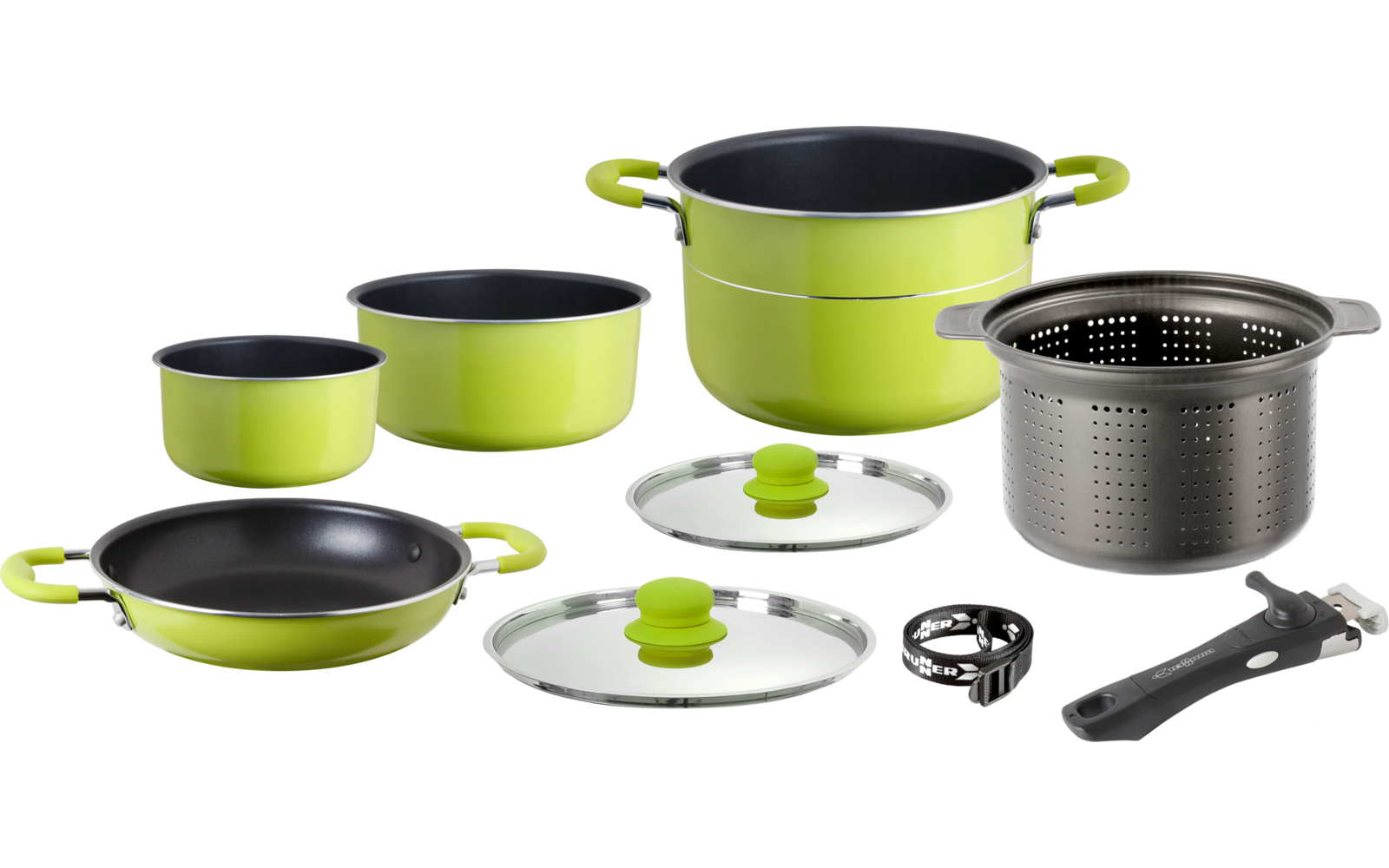 Produktbild Popote Juniper 8+1 Kochtopfset Aluminium stapelbar 1