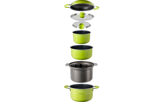 Produktbild Popote Juniper 8+1 Kochtopfset Aluminium stapelbar 1