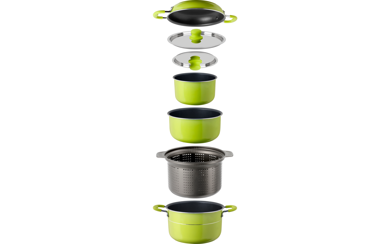 Produktbild Popote Juniper 8+1 Kochtopfset Aluminium stapelbar 1