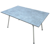 Foldable Dining Table Grey (160 x 90 cm) Isabella