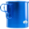 GSI Bugaboo Aluminiumbecher mit Klappgriffen und Messskala 415 ml blau