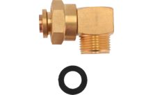 Coude Berger pour détendeur gaz 90° AG M20 x 1,5 - M20 x 1,5 ÜM