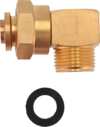Berger Winkelstück für Gasdruckregler 90° AG M20 x 1,5 - M20 x 1,5 ÜM
