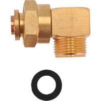 Berger Winkelst&uuml;ck f&uuml;r Gasdruckregler 90&deg; AG M20 x 1,5 - M20 x 1,5 &Uuml;M