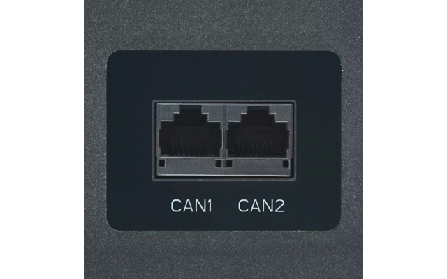 Zwei Netzwerkanschlüsse mit Bezeichnungen CAN1 und CAN2