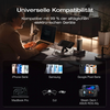 Verschiedene elektronische Geräte wie iPhone, Samsung Handy, Google Pixel, MacBook Pro und weitere, die miteinander kompatibel sind