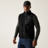 Mann trägt schwarze Weste und graues Langarmshirt mit schwarzer Mütze