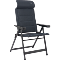 Crespo AP/237-ADC-86 Campingstuhl mit 7-fach verstellbarer R&uuml;ckenlehne / verstellbarer Kopfst&uuml;tze grau