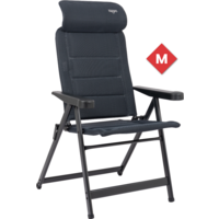 Crespo AP/237-ADC-86 campingstoel met 7-voudig verstelbare rugleuning / verstelbare hoofdsteun grijs