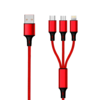 cable de carga USB 3 en 1 2GO 150 cm rojo