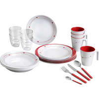 Brunner All Inclusive Melamin Cosmic Geschirrset Antirutsch, BPA-frei und bruchunempfindlich 36-teilig 