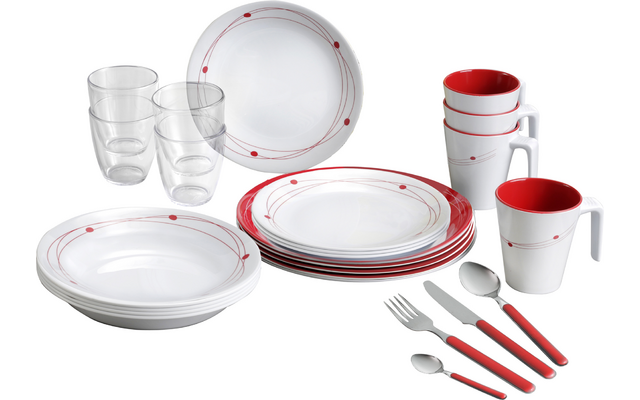 Produktbild Brunner All Inclusive Melamin Geschirrset Antirutsch, BPA-frei und bruchunempfindlich 36-teilig 1