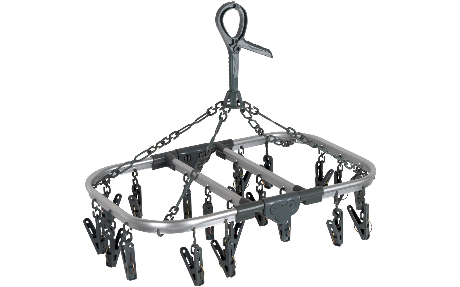 Product image Bo-Camp faltbares W&auml;schekarussell grau 1