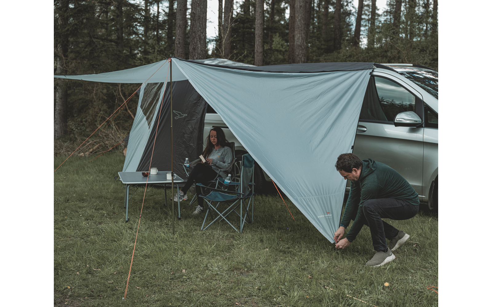Produktbild Easy Camp Lom Tri Sonnensegel 250 x 500 cm Set aus drei Dreiecken 1