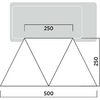 Kleines Produktbild Easy Camp Lom Tri Sonnensegel 250 x 500 cm Set aus drei Dreiecken 1
