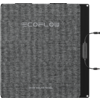 Radiateur électrique rectangulaire gris avec connexion de câble sur le côté droit